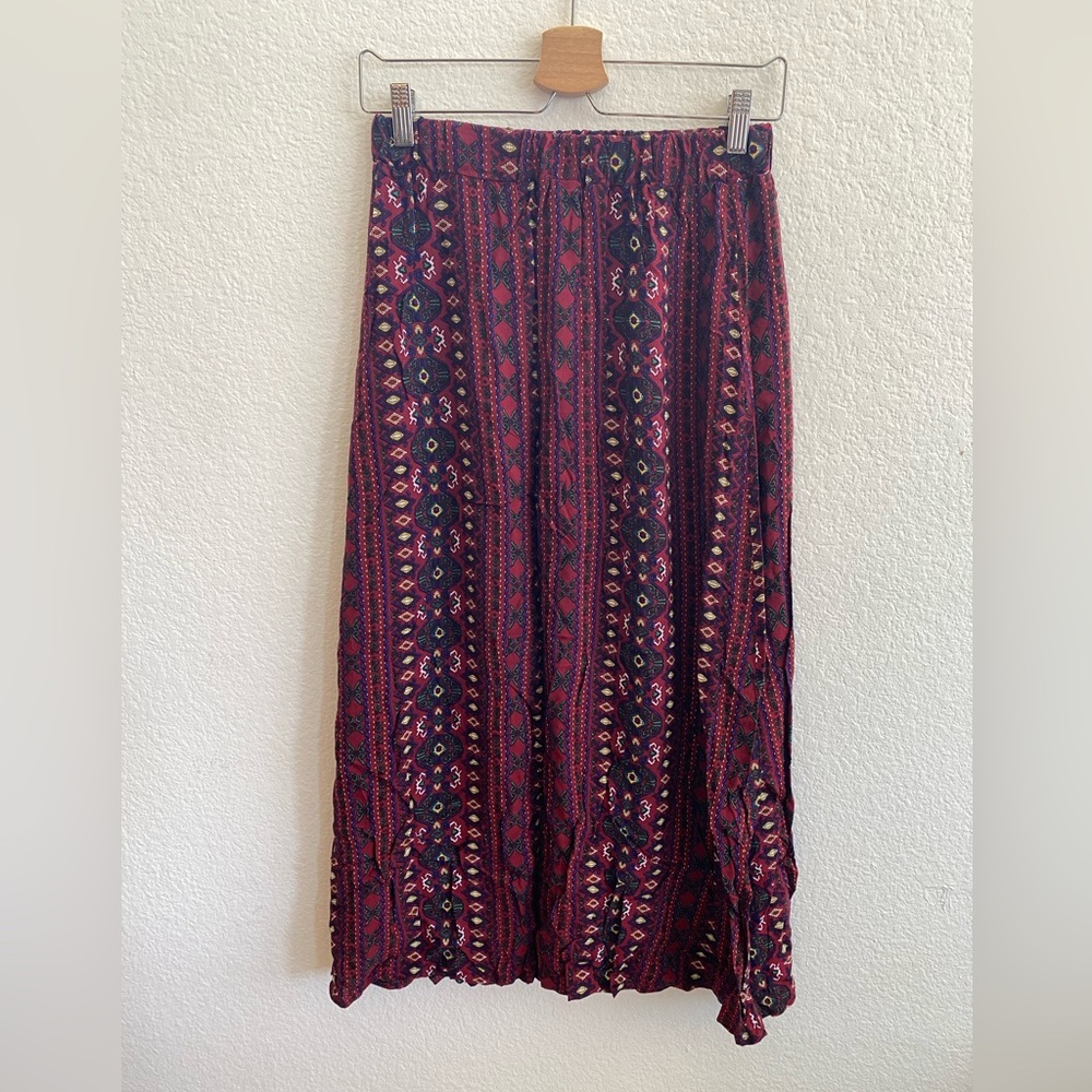 Patterned Maxi Skirt